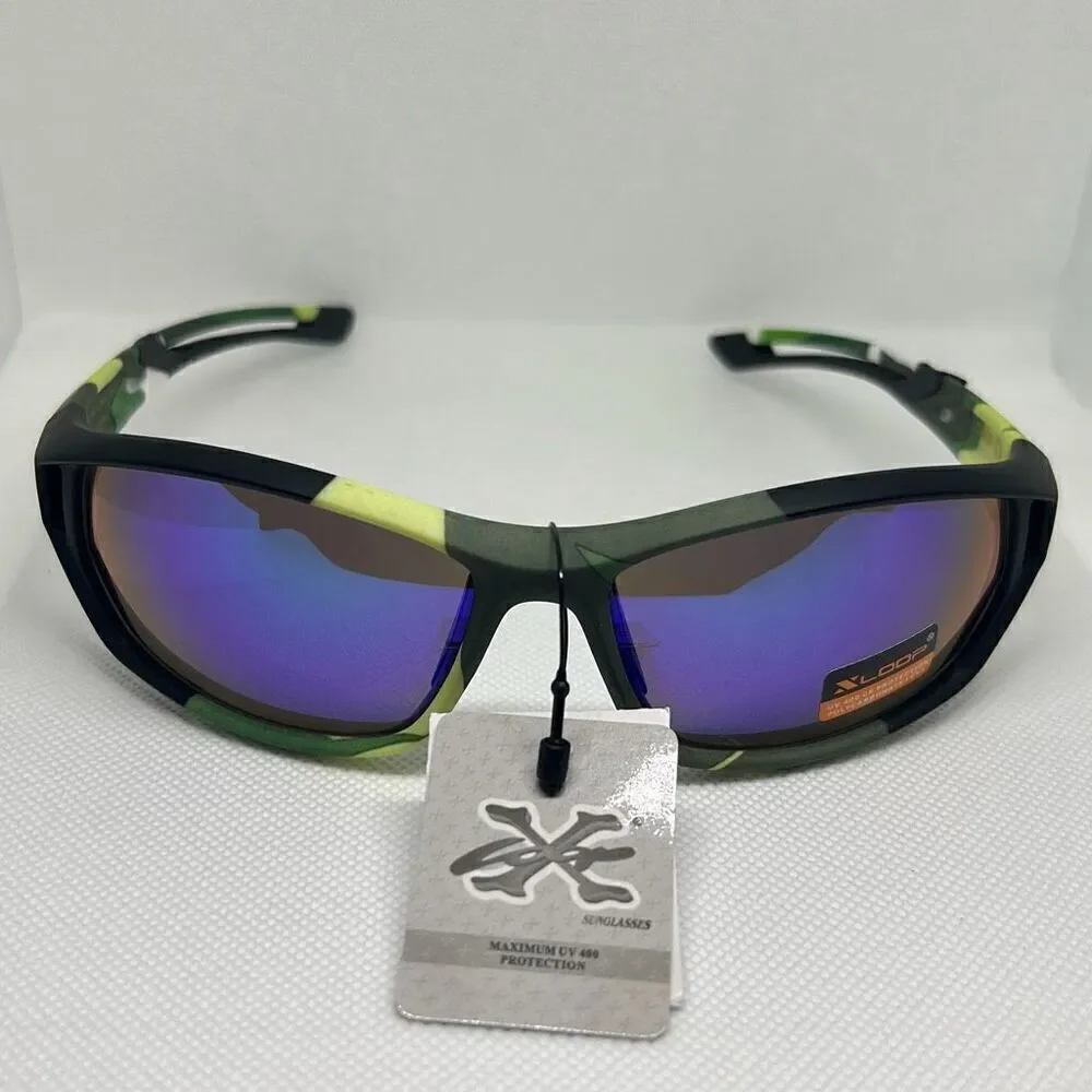X-Loop Camouflage Mirrored Mens Sunglasses